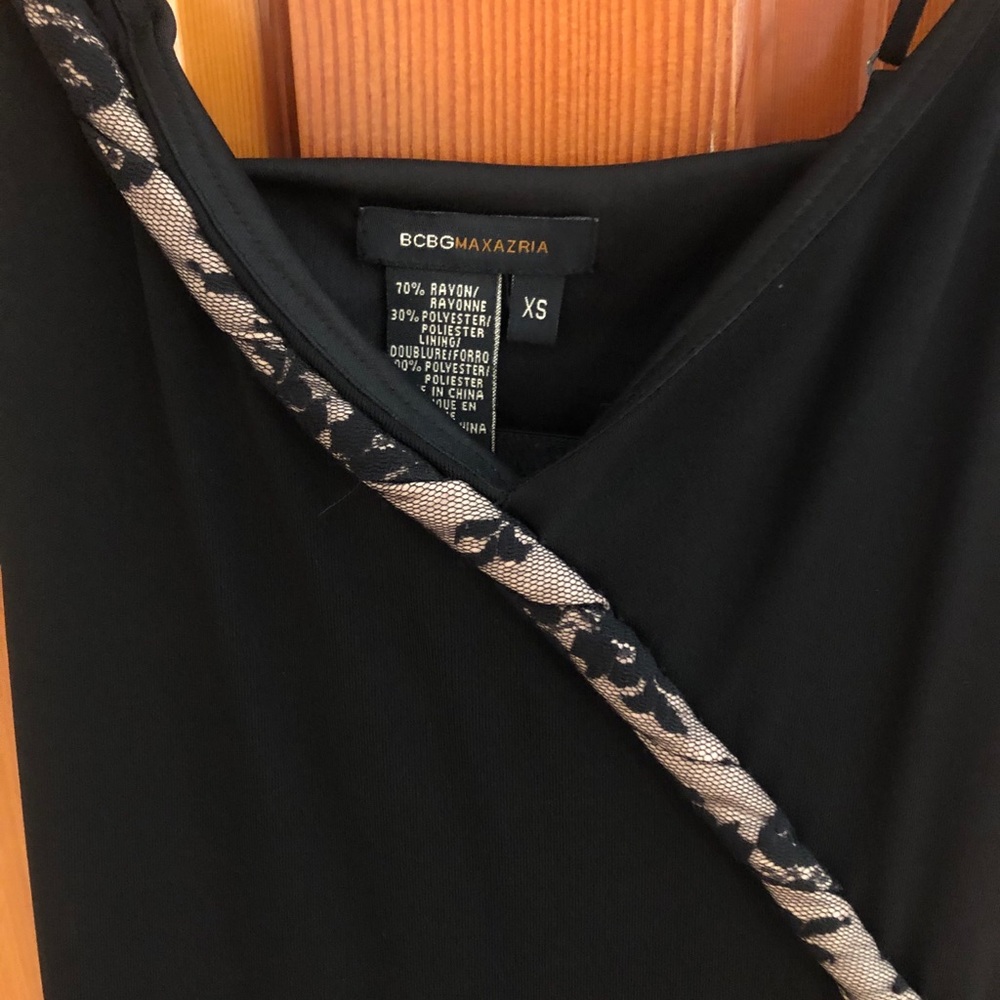 BCBG MAXAZRIA black lace dress
